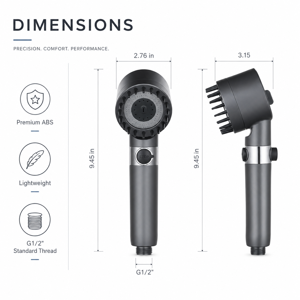 Pluviano™ Spa Shower — Salon-Quality Water in Every Drop